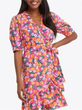 Draper James Orange Blossom Wrap Dress